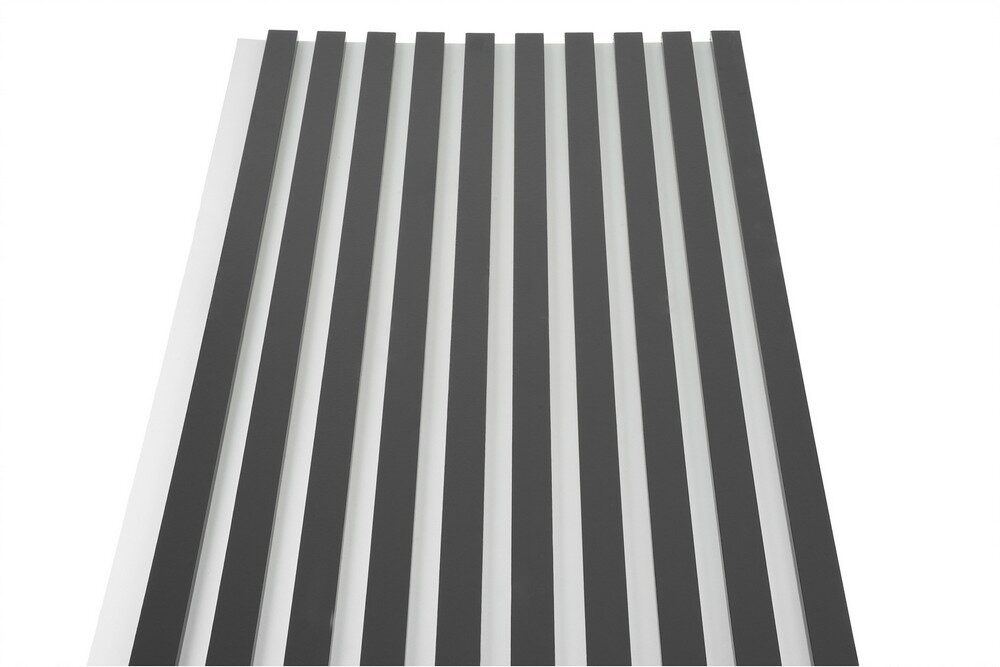 Lamele dekoracyjne na białej płycie 275x45cm GRAFIT - obrazek 4