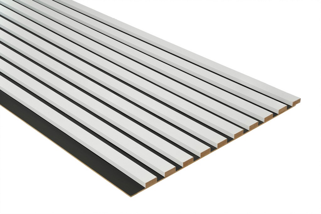 Lamele dekoracyjne na filcu 275x45cm panele ścienne BIAŁE - obrazek 4