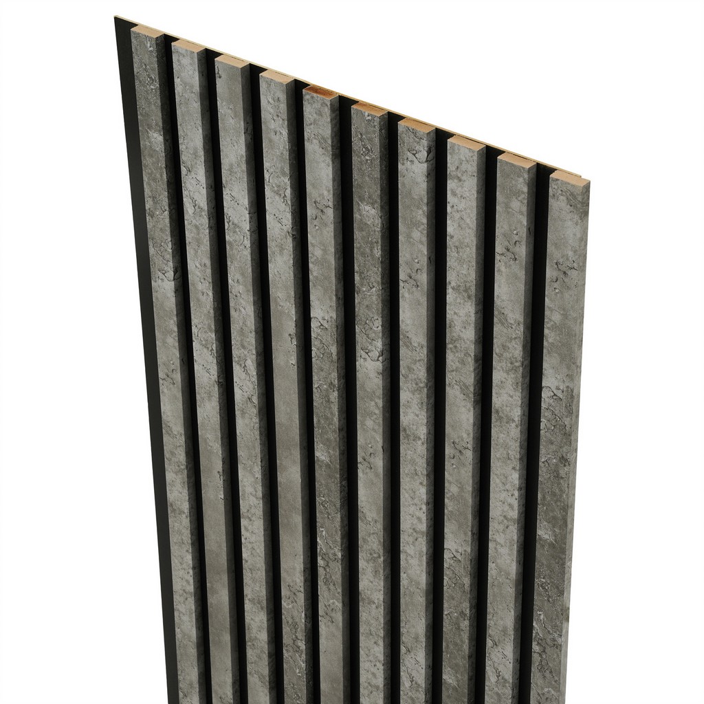 Lamele dekoracyjne na filcu 275x45cm panele ścienne BETON
