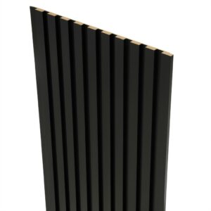 Lamele dekoracyjne na filcu 275x45cm panele ścienne CZARNE