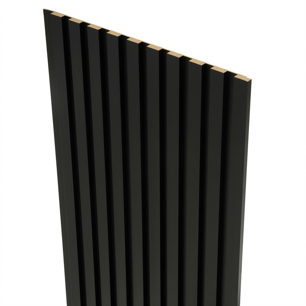 Lamele dekoracyjne na filcu 275x45cm panele ścienne CZARNE