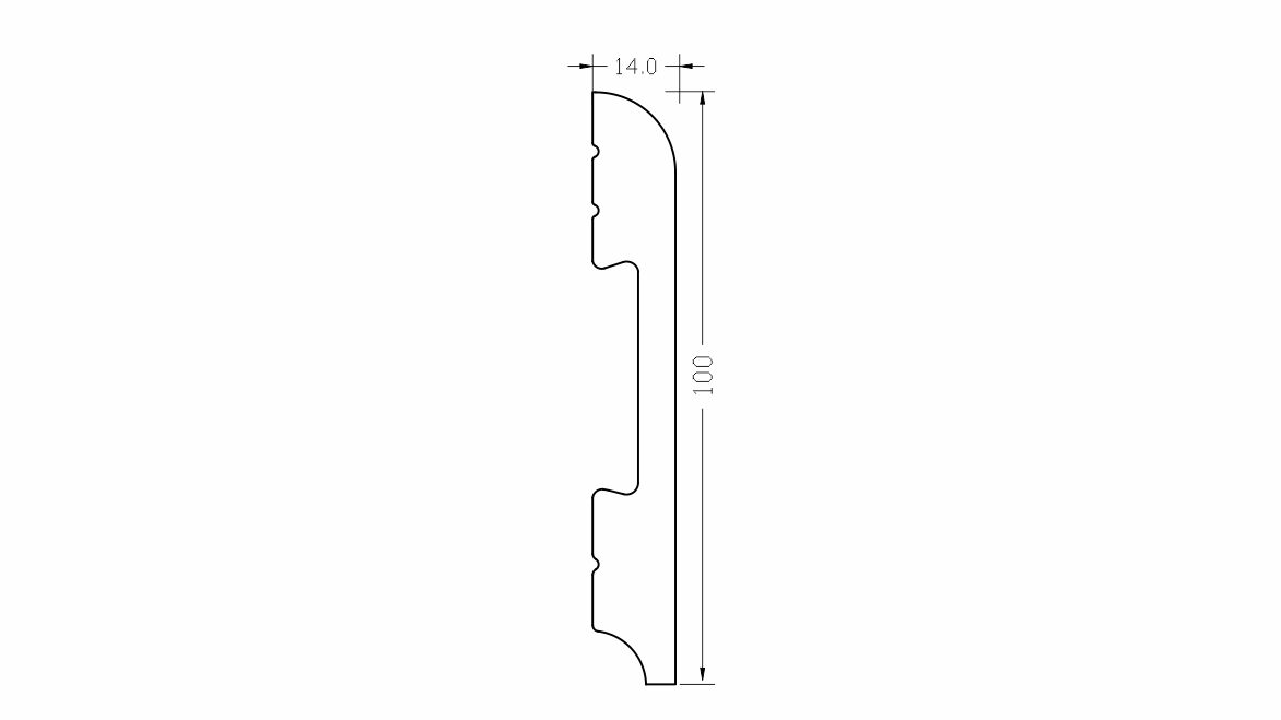 Biała listwa przypodłogowa z twardego poliuretanu LP10 10cm - obrazek 6