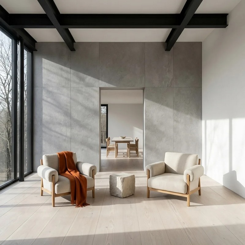 Panel węglowy ścienny Cemento Grigio Szary - obrazek 11